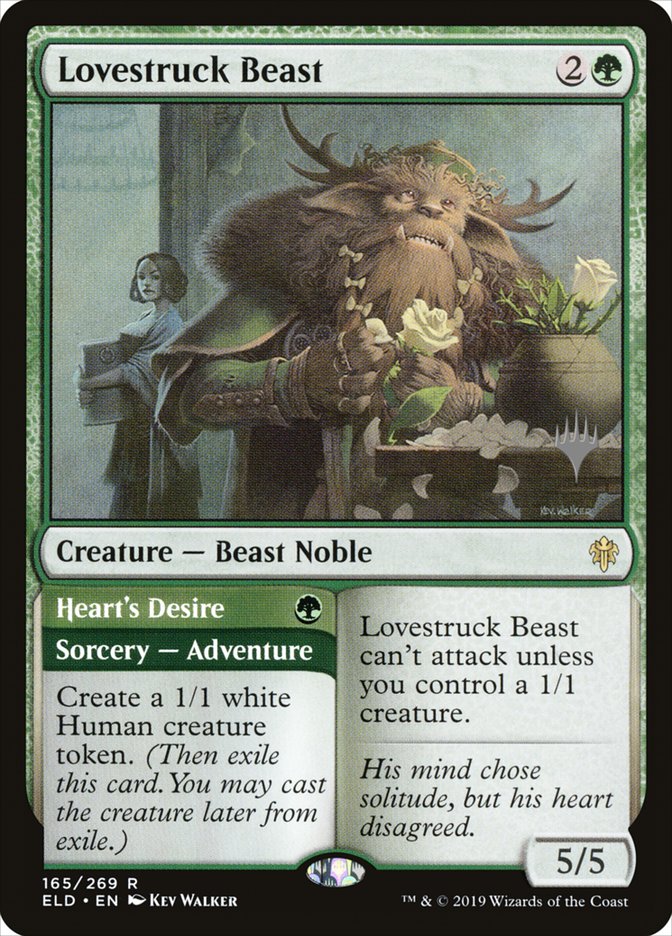 Lovestruck Beast // Heart's Desire (Promo Pack) [Throne of Eldraine Promos] 