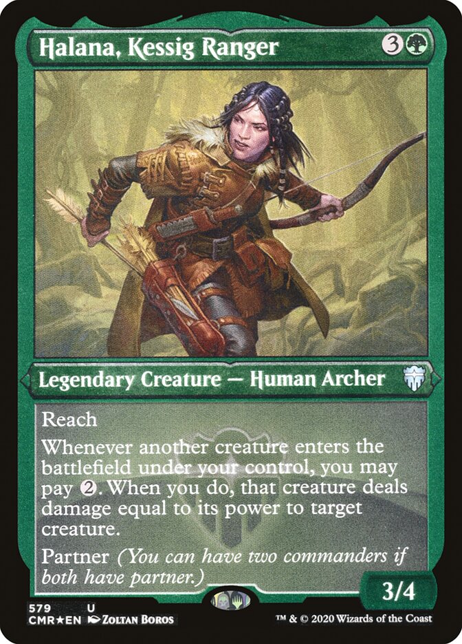 Halana, Kessig Ranger (Foil Etched) [Commander Legends] 