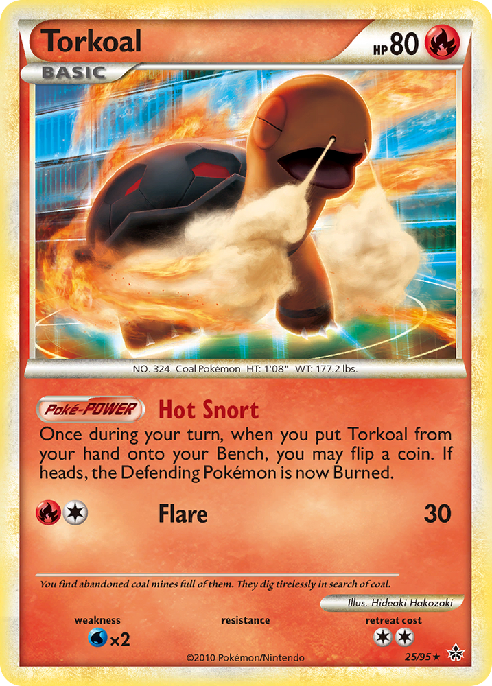 Torkoal (25/95) [HeartGold &amp; SoulSilver: Unleashed] 