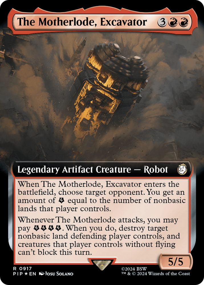 The Motherlode, Excavator (Extended Art) (Surge Foil) [Fallout] 