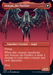 Archangel Avacyn // Avacyn, the Purifier (Display Commander) (Borderless) [Secret Lair: From Cute to Brute] 