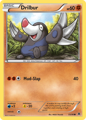 Drilbur (55/98) [Black &amp; White: Emerging Powers] 