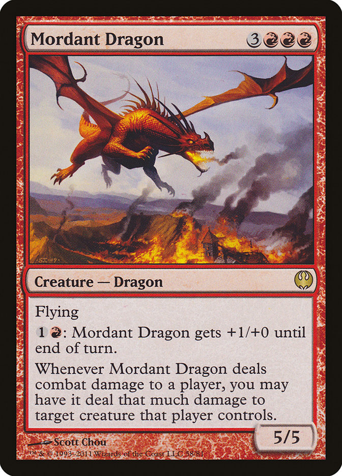 Mordant Dragon [Duel Decks: Knights vs. Dragons] 