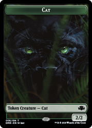 Insect // Cat (008) Double-Sided Token [Dominaria Remastered Tokens] 