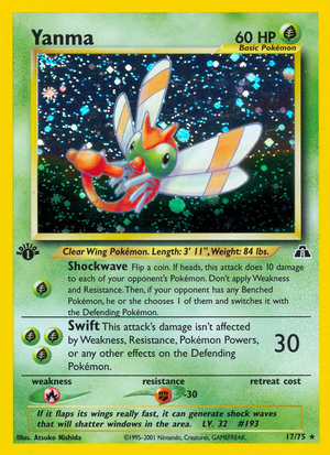 Yanma (17/75) [Neo Discovery 1st Edition] 
