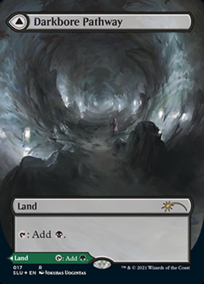 Darkbore Pathway // Slitherbore Pathway (Borderless) [Secret Lair: Ultimate Edition 2] 