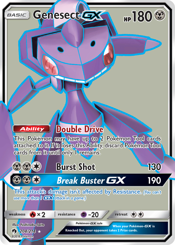 Genesect GX (204/214) [Sun & Moon: Lost Thunder] 