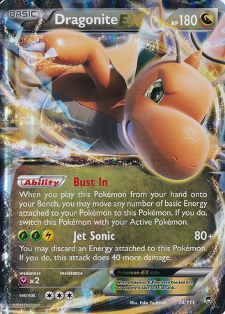 Dragonite EX (74/111) (Jumbo Card) [XY: Furious Fists] 