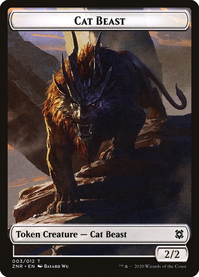 Cat Beast Token [Zendikar Rising Tokens] 