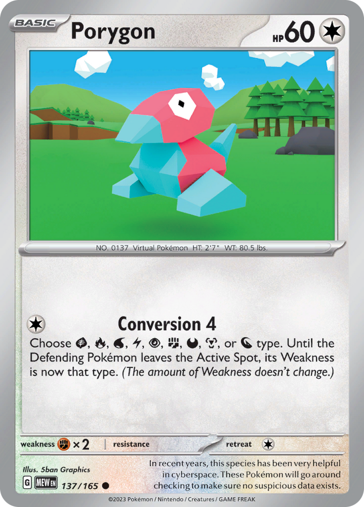 Porygon (137/165) [Scarlet &amp; Violet: 151] 