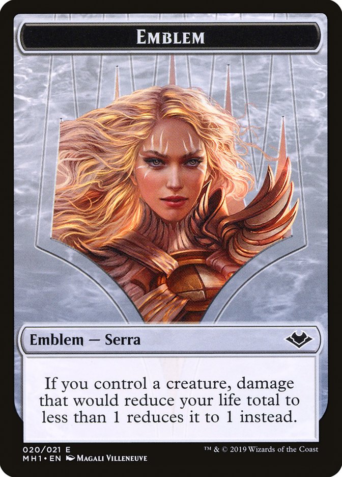 Serra the Benevolent Emblem [Modern Horizons Tokens] 