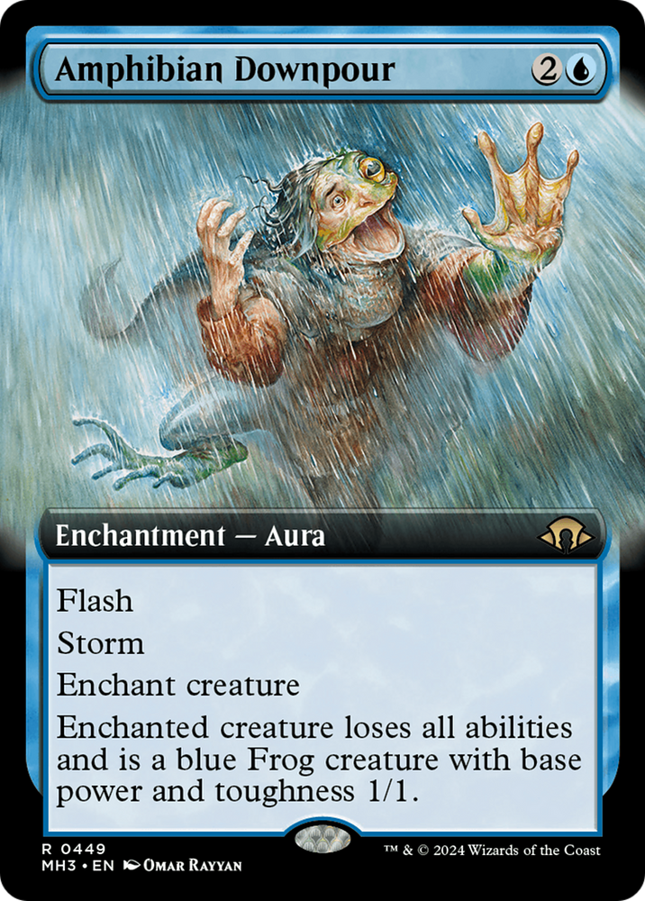 Amphibian Downpour (Extended Art) [Modern Horizons 3] 