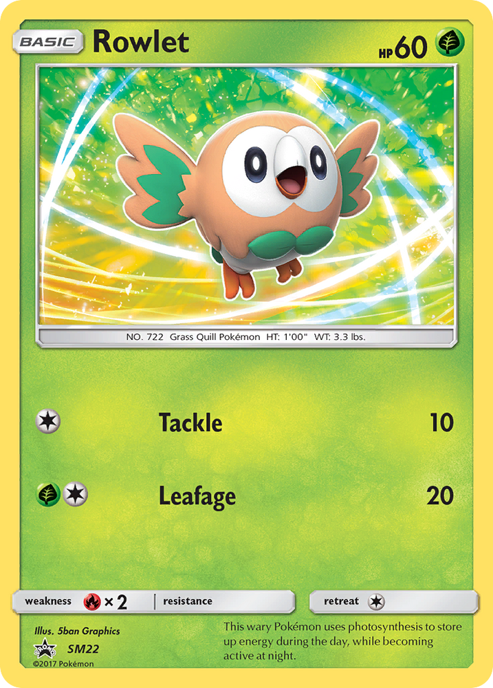 Rowlet (SM22) [Sun &amp; Moon: Black Star Promos] 