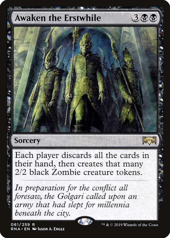 Awaken the Erstwhile [Ravnica Allegiance] 