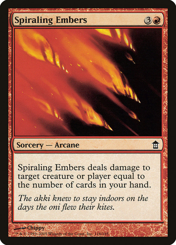 Spiraling Embers [Saviors of Kamigawa] 