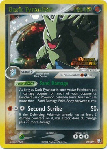 Dark Tyranitar (20/109) (Stamped) [EX: Team Rocket Returns]