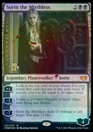 Sorin the Mirthless [Innistrad: Crimson Vow Prerelease Promos] 