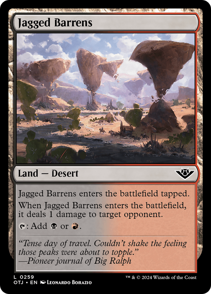 Jagged Barrens [Outlaws of Thunder Junction] 