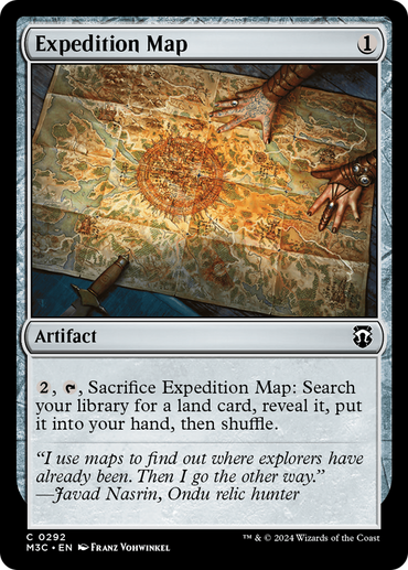 Expedition Map (Ripple Foil) [Modern Horizons 3 Commander] 