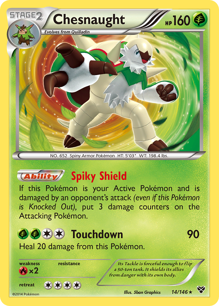 Chesnaught (14/146) [XY: Base Set]