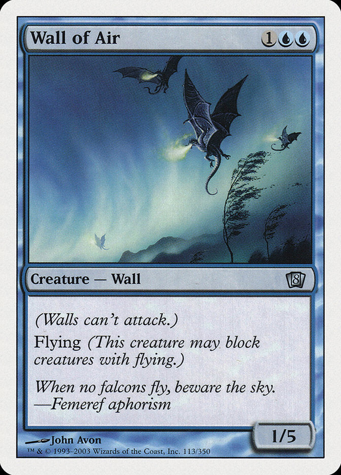 Wall of Air [Eighth Edition]