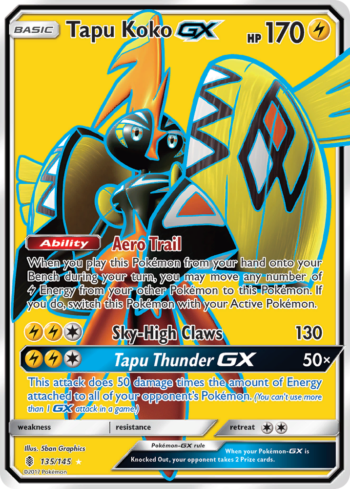 Tapu Koko GX (135/145) [Sun &amp; Moon: Guardians Rising] 