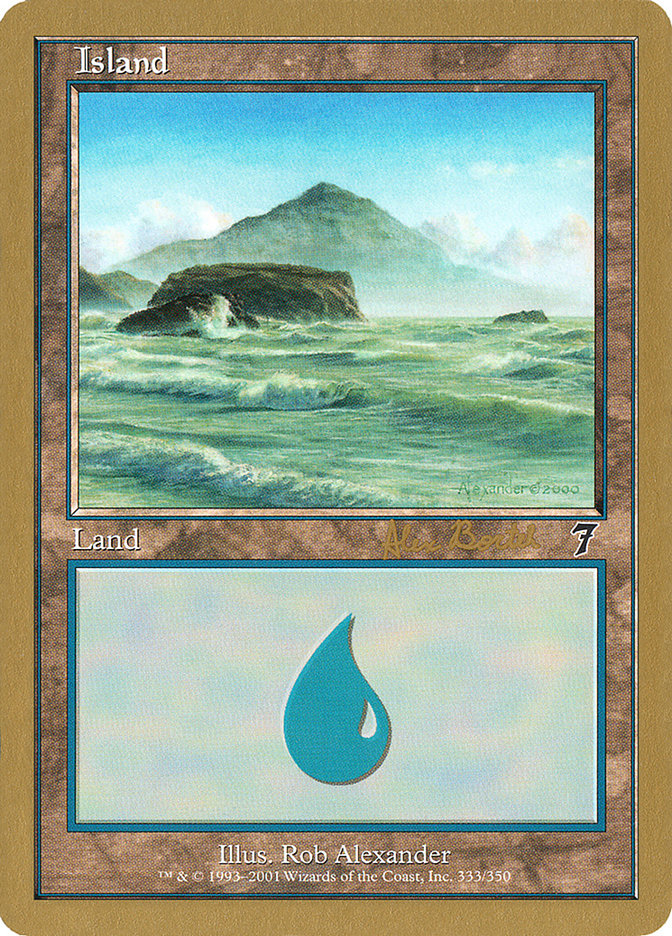 Island (ab333) (Alex Borteh) [World Championship Decks 2001] 