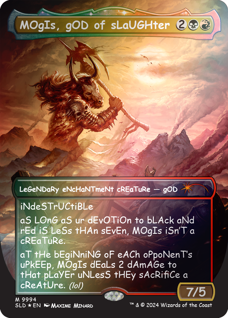 MOgIs, gOD of sLaUGHter (9994) (Rainbow Foil) [Secret Lair Drop Series] 