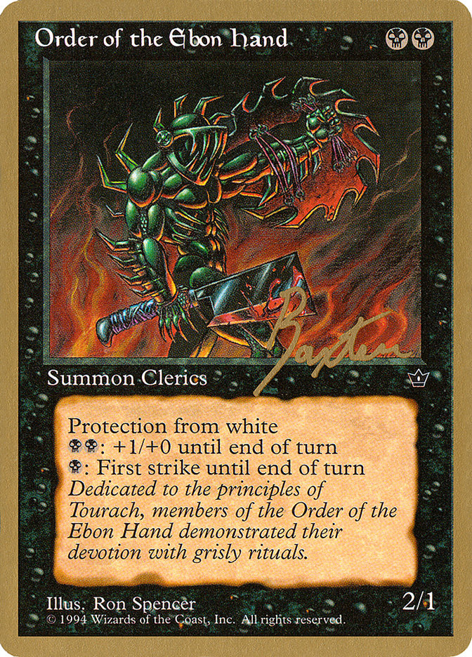 Order of the Ebon Hand (Spencer) (George Baxter) [Pro Tour Collector Set] 