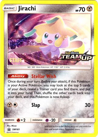 Jirachi (SM161) (Staff) [Sun & Moon: Black Star Promos]