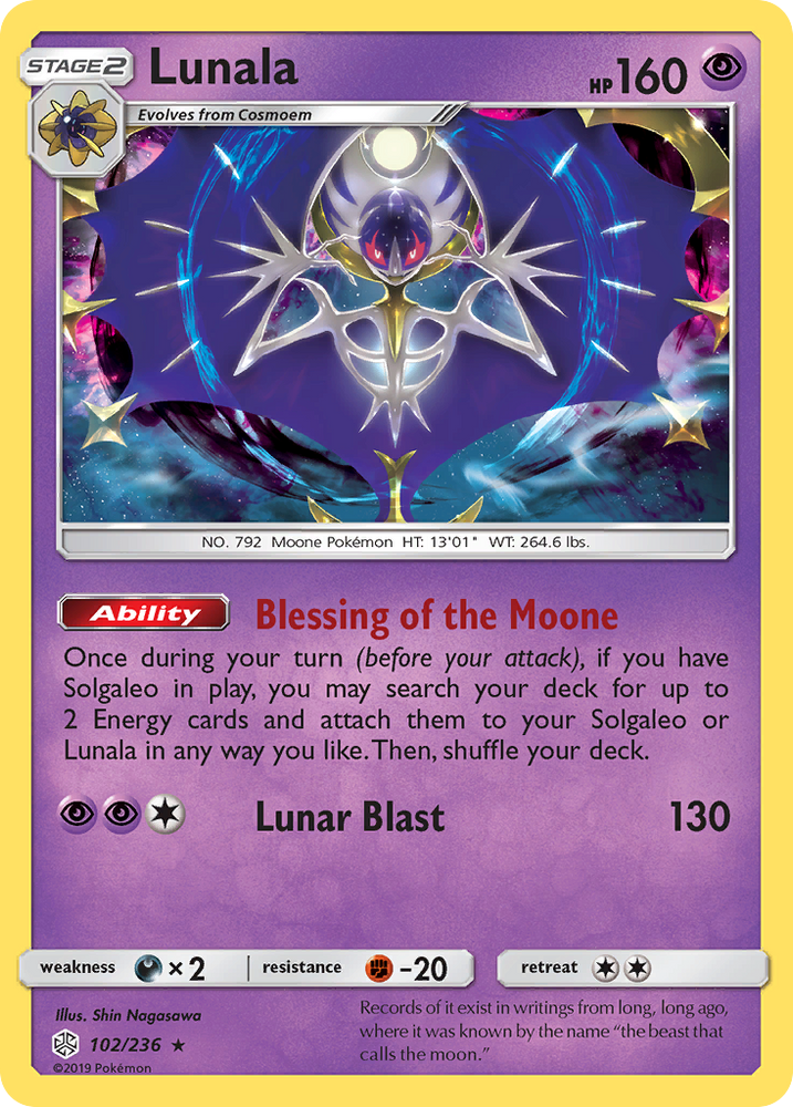 Lunala (102/236) [Sun &amp; Moon: Cosmic Eclipse] 