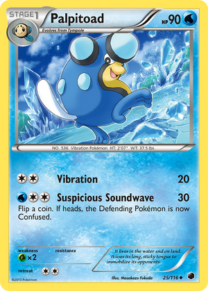 Palpitoad (25/116) [Black &amp; White: Plasma Freeze] 