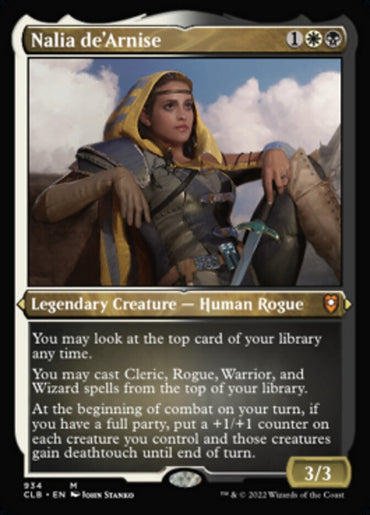 Nalia de'Arnise (Display Commander) (Foil Etched) [Commander Legends: Battle for Baldur's Gate] 