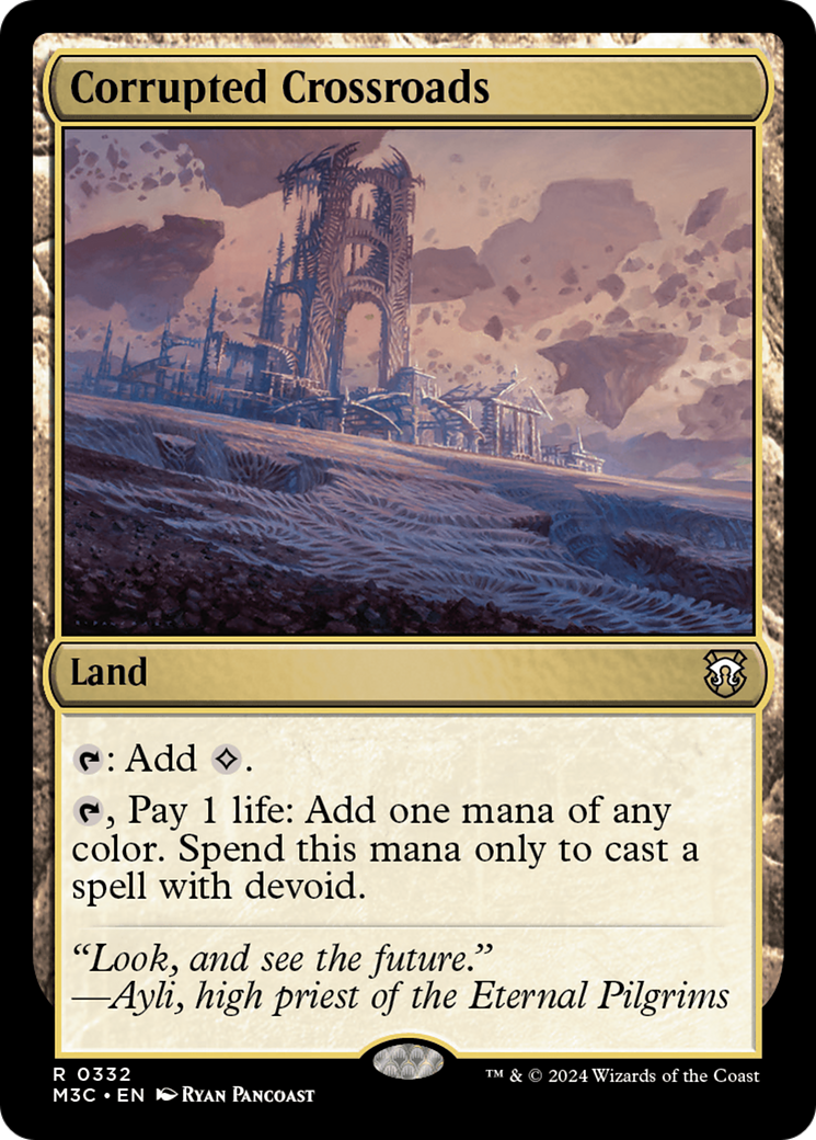 Corrupted Crossroads (Ripple Foil) [Modern Horizons 3 Commander] 