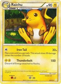 Raichu (10/123) (Cracked Ice Holo) [HeartGold &amp; SoulSilver: Base Set] 