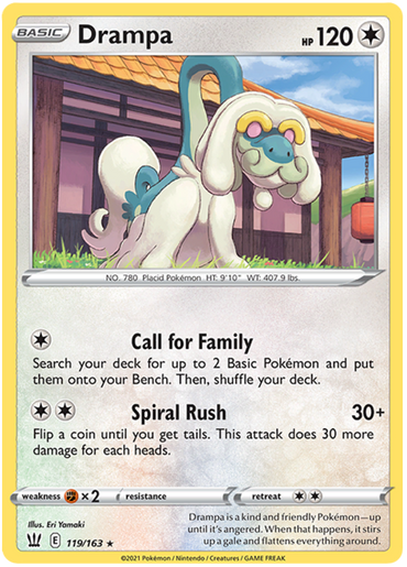 Drampa (119/163) [Sword &amp; Shield: Battle Styles] 