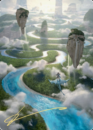 Clearwater Pathway Art Card (Gold-Stamped Signature) [Zendikar Rising Art Series] 