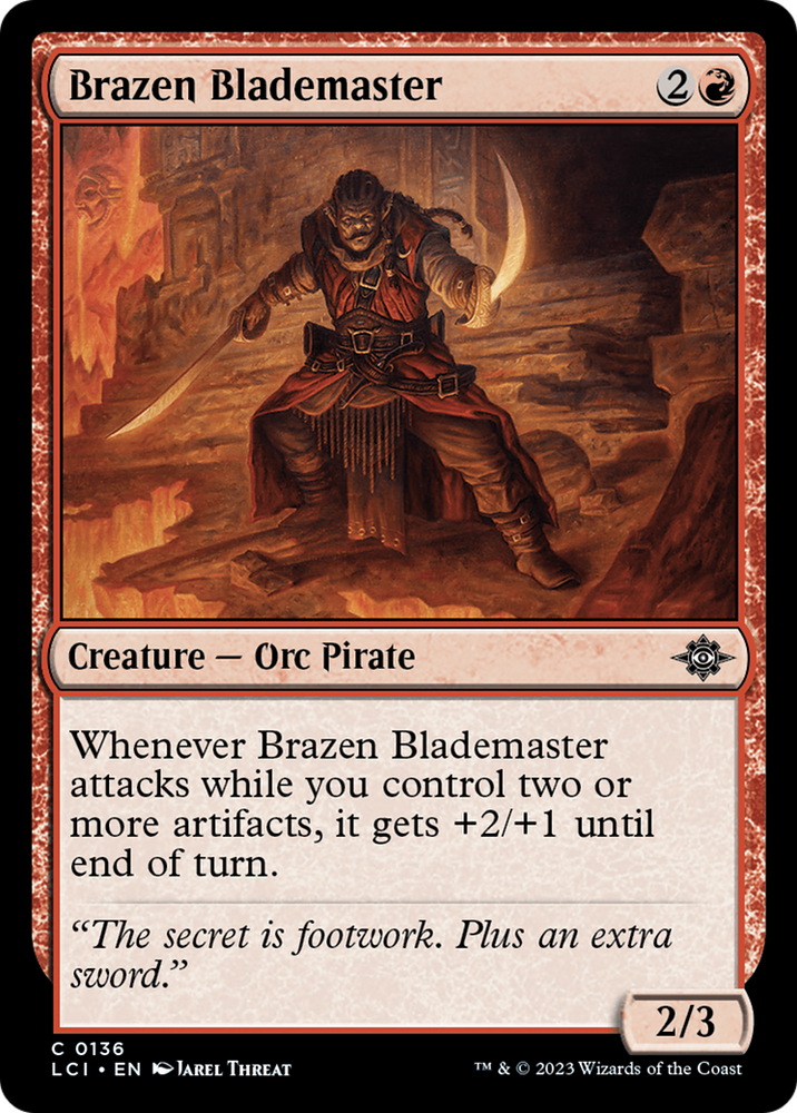 Brazen Blademaster [The Lost Caverns of Ixalan] 