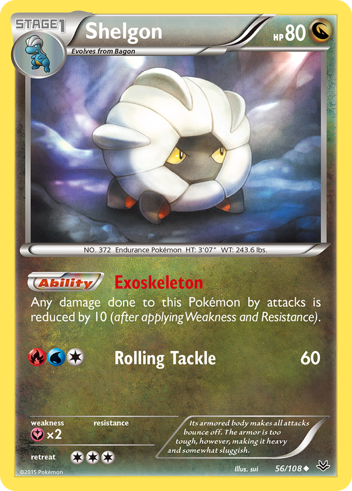 Shelgon (56/108) [XY: Roaring Skies] 