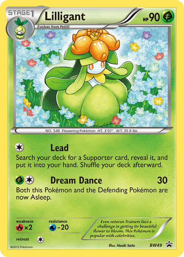 Lilligant (BW49) [Black & White: Black Star Promos]