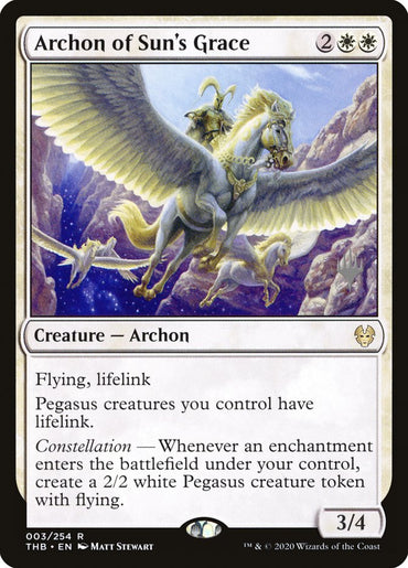 Archon of Sun's Grace (Promo Pack) [Theros Beyond Death Promos] 