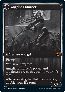 Enduring Angel // Angelic Enforcer [Innistrad: Double Feature] 