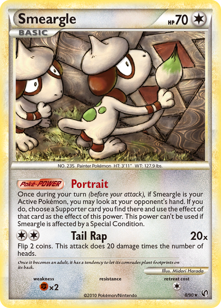 Smeargle (8/90) [HeartGold &amp; SoulSilver: Undaunted] 