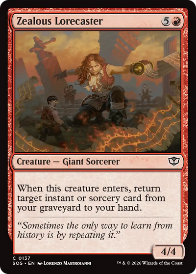 Zealous Lorecaster [Secrets of Strixhaven]