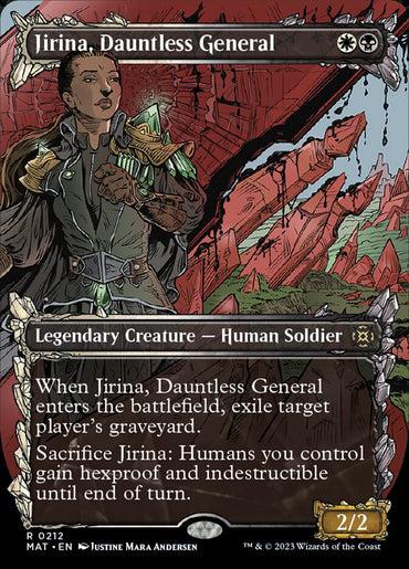 Jirina, Dauntless General (Showcase Halo Foil) [March of the Machine: The Aftermath] 