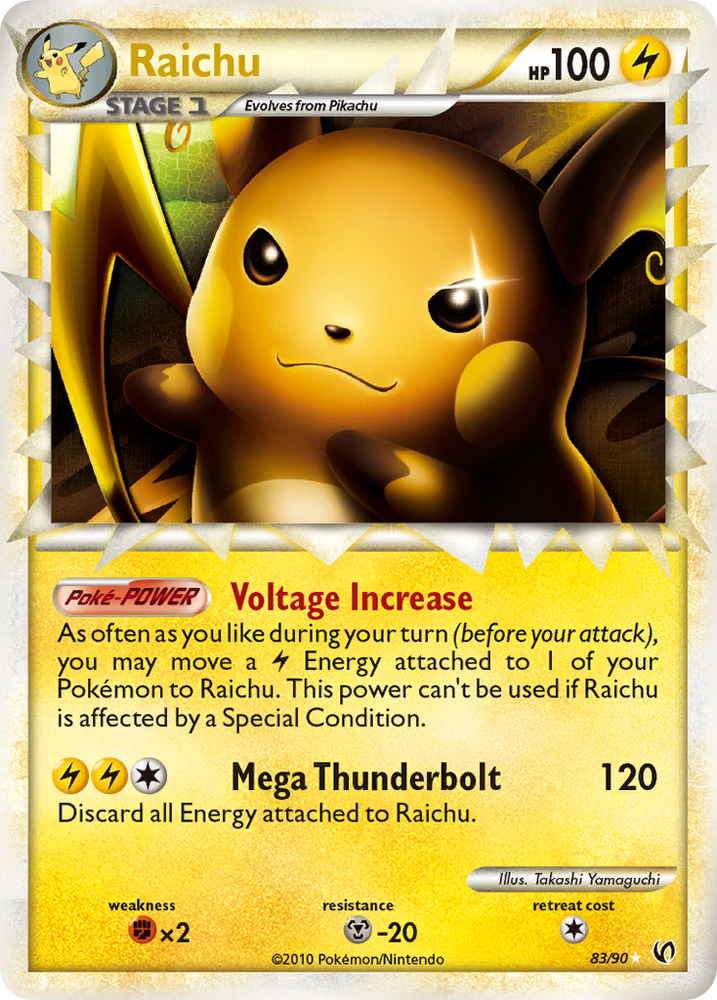 Raichu (83/90) [HeartGold &amp; SoulSilver: Undaunted] 