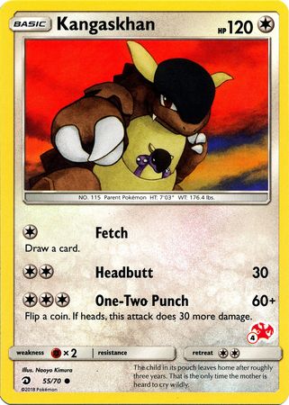 Kangaskhan (55/70) (Charizard Stamp #4) [Battle Academy 2020] 