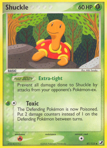 Shuckle (47/115) [EX: Unseen Forces] 