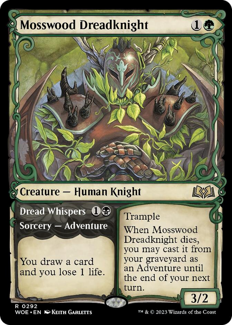 Mosswood Dreadknight // Dread Whispers (Showcase) [Wilds of Eldraine] 