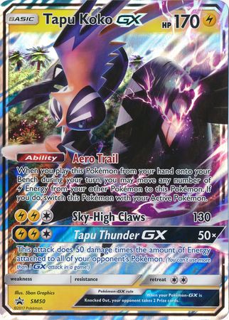 Tapu Koko GX (SM50) (Jumbo Card) [Sun & Moon: Black Star Promos] 